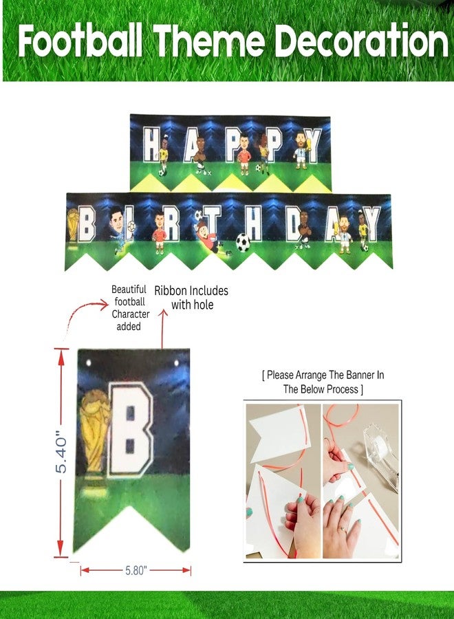 FI - FLICK IN Football Theme Birthday Decorations 21 Pcs Football Sports Theme Decoration For Boys Happy Birthday party Items (Pack of 21, Multicolor) - Image 5